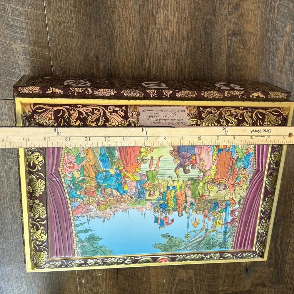 Vintage E Otto Schmidt German Large Cookie Tin Box 1997 Lebkuchen Opera Theme